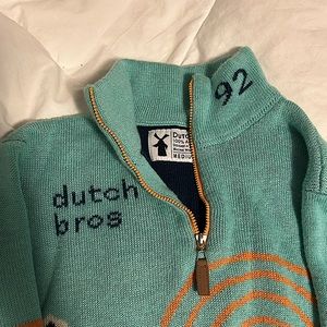 Dutch Bros Christmas Sweater Zip :)